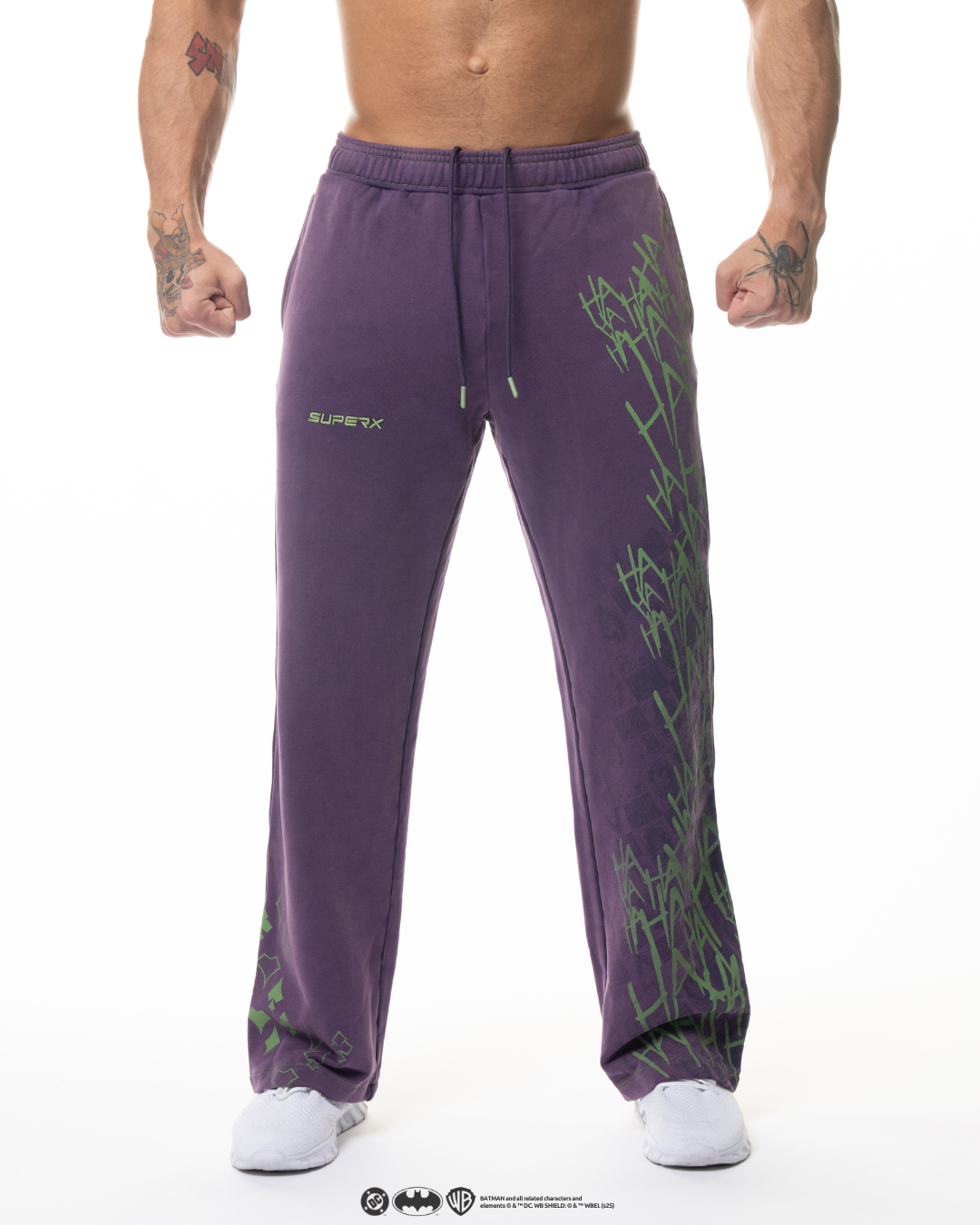 The JOKER Acid Wash Oversized Sweats - Pyschotic Purple