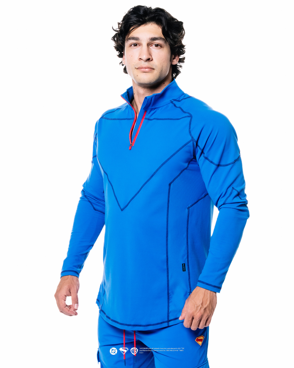SUPERMAN Kryptonian Armor 1/4 Zip Long Sleeve SUPERMAN Kryptonian Armor 1/4 Zip Long Sleeve