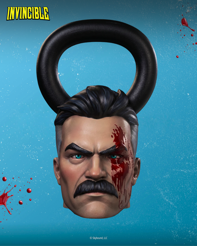 OMNI-MAN Hand-Painted Kettlebell 1 of 10 - 40lbs