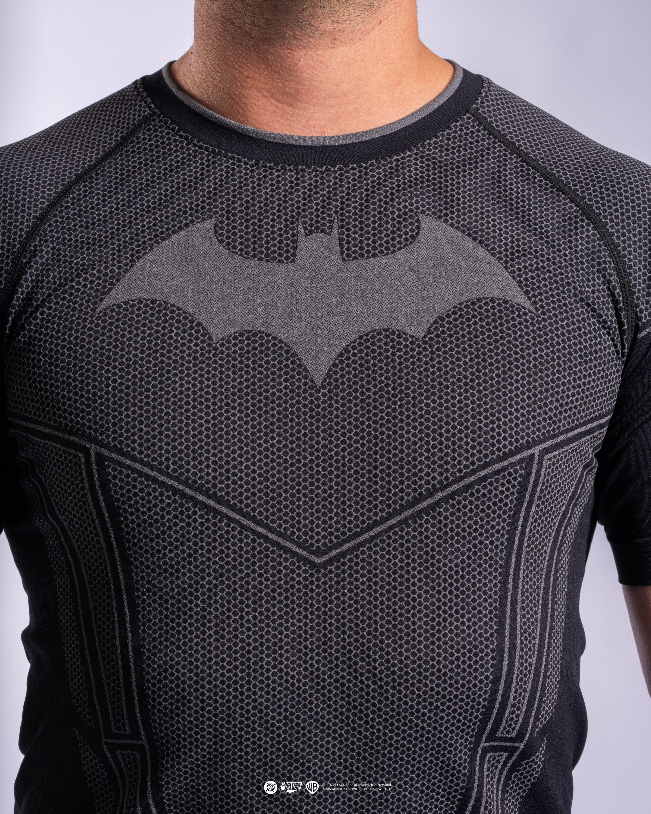 BATMAN™ Super Suit™ Compression Short Sleeve Arkham Black