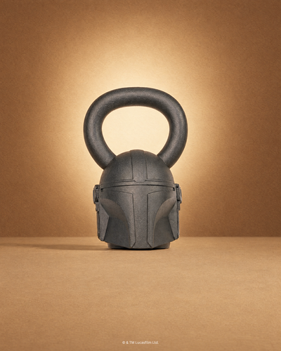 THE MANDALORIAN Matte Black Kettlebell 50lbs