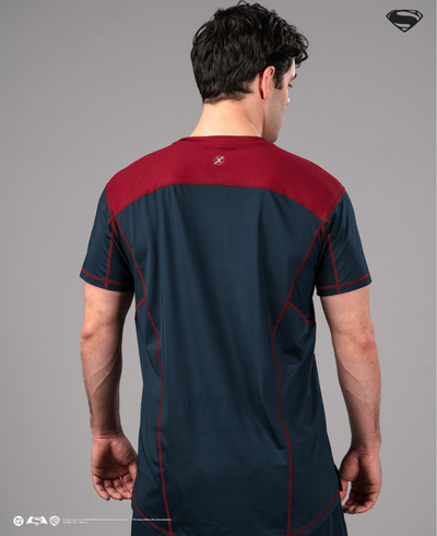 SUPERMAN BVS Performance Short Sleeve - Kryptonian Blue