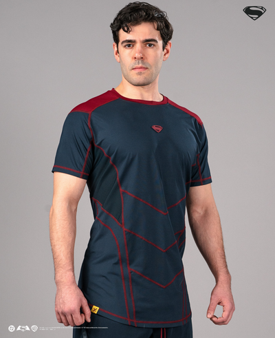 SUPERMAN BVS Performance Short Sleeve - Kryptonian Blue