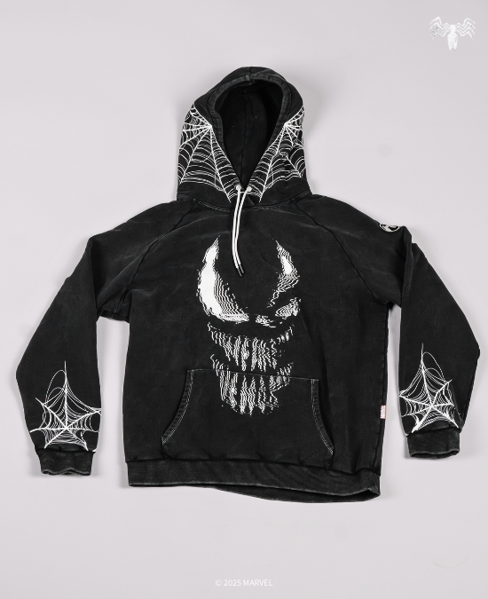 VENOM Acid Wash Oversized Pullover
