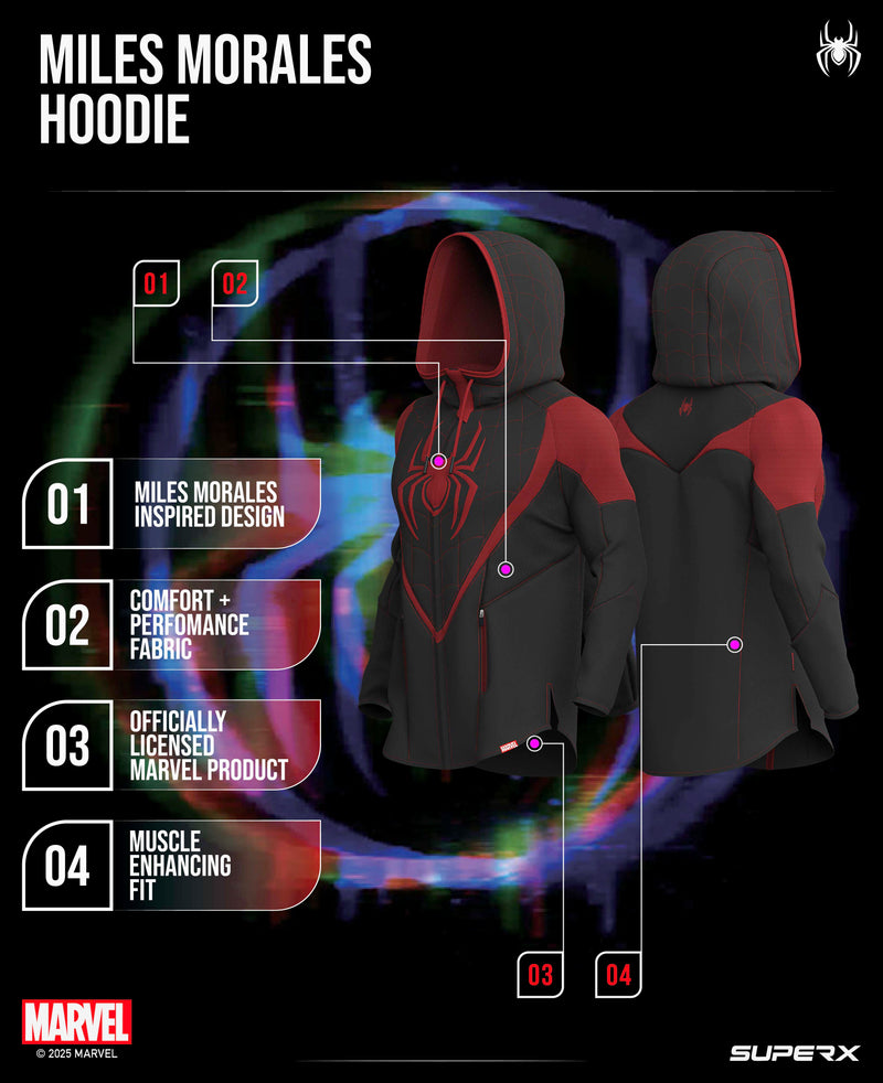 Miles Morales Spider-Man Oversized Wearable Blanket Hoodie Miles Morales Spider-Man Oversized Wearable Blanket Hoodie
