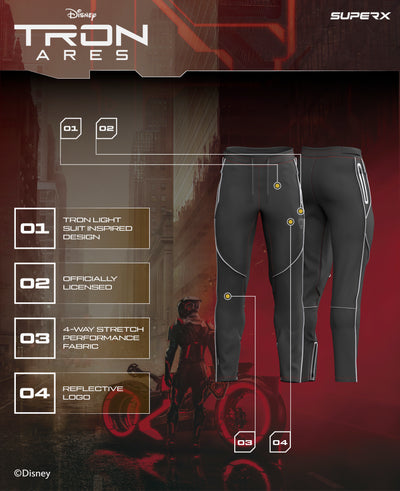 TRON ARES Limited Edition M.C.P. Reflective Stealth Performance Joggers